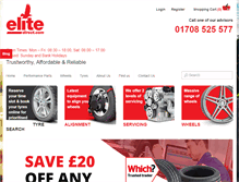 Tablet Screenshot of elitedirect.com